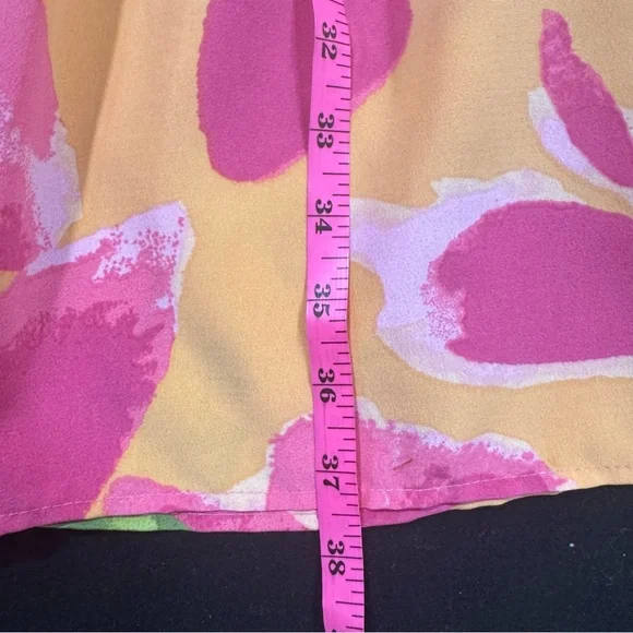 Floral Mini Dress in Pink and Orange - Picture 11 of 11